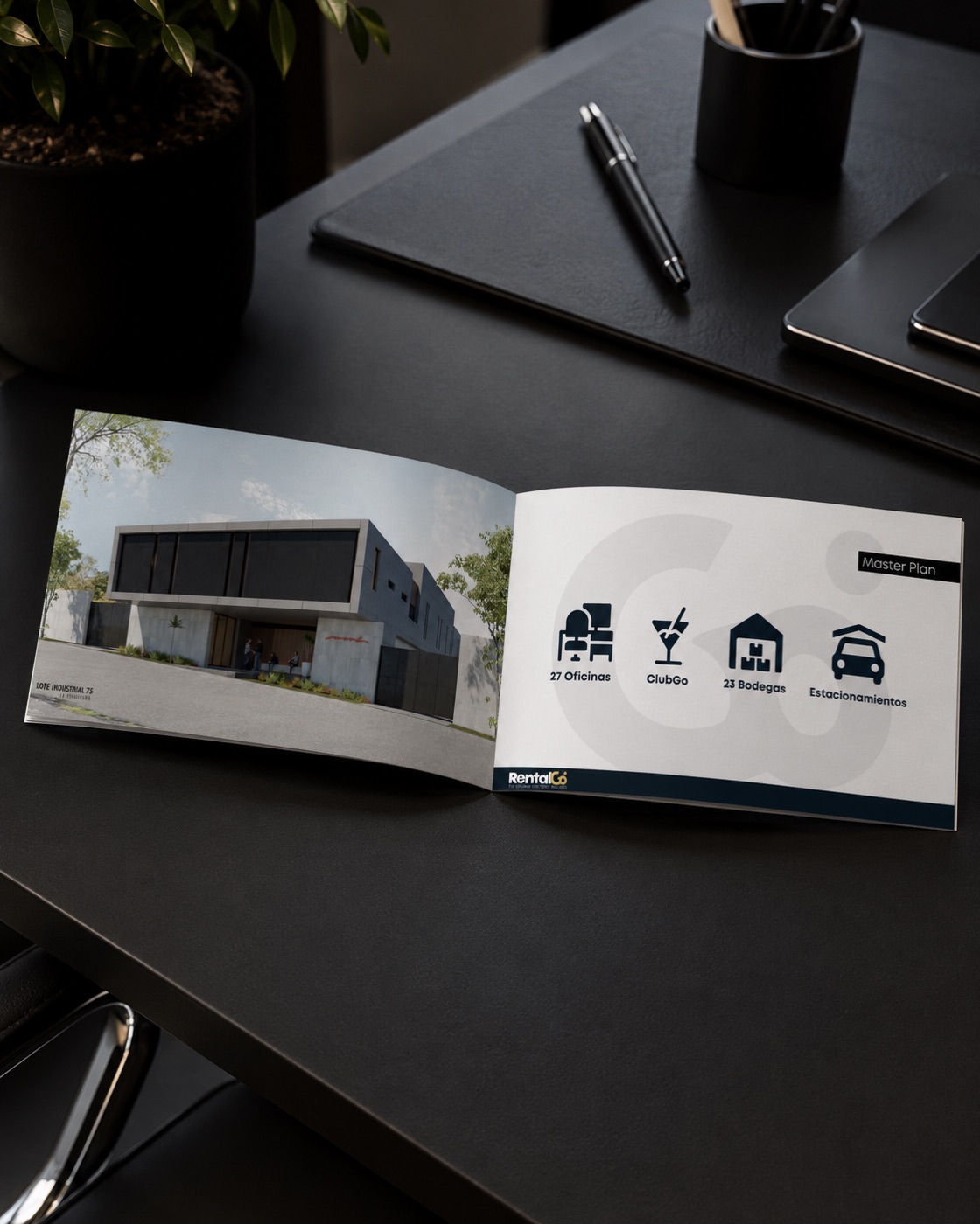 Identidad de marca inmobiliaria de RentalGo