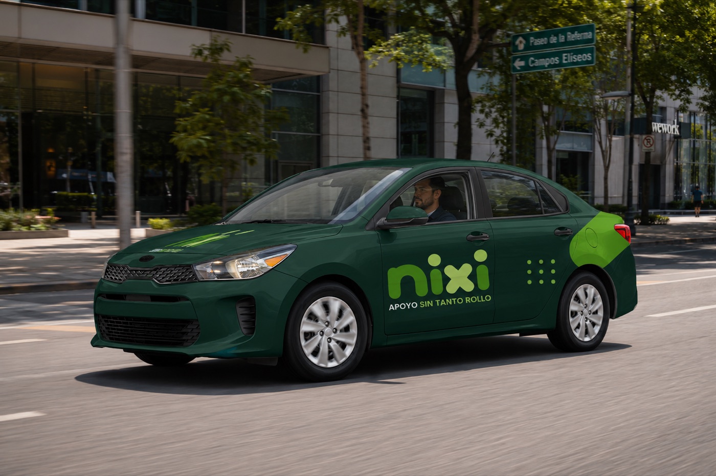 Identidad de marca vehicular de Nixi